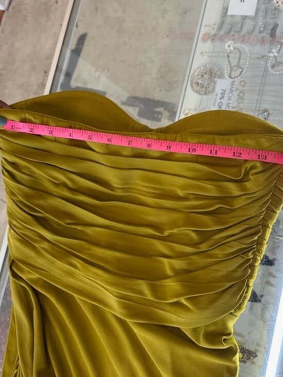 Proenza Schouler Green Strapless Gown Wedding Guest NwT $1490